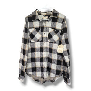 Altar'd State Flannel Plaid Button Down Shirt Women's Small Lindsay Soft New